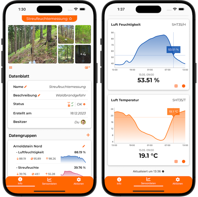 App Oberfläche
